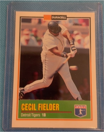 1993 Duracell Power Players I #23 Cecil Fielder — front
