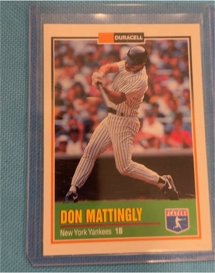 1993 Duracell Power Players Series I #19 Don Mattingly — front