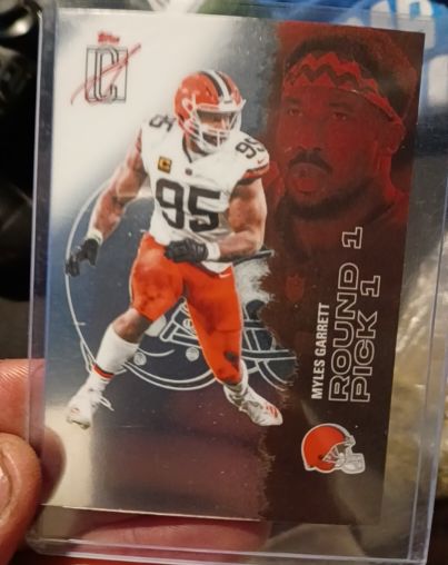 2025 Topps Signature Class #14 Myles Garrett Round 1 Pick 1 — front
