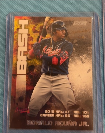 2020 Topps Stadium Club Bash and Burn #BAB-1 Ronald Acuña Jr. — front