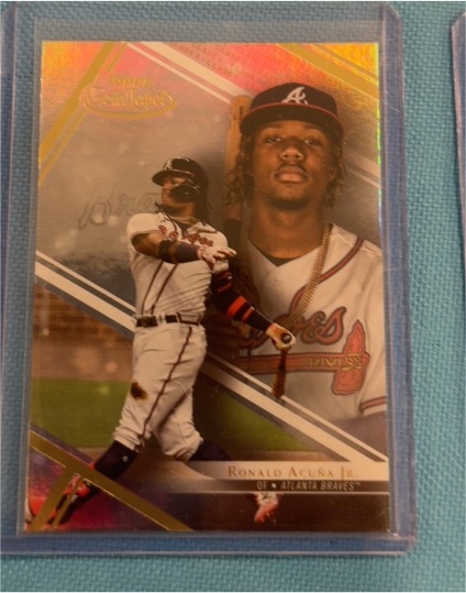 2021 Topps Gold Label Class 1 #55 Ronald Acuna Jr. — front