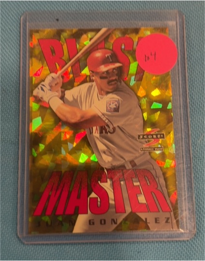 1997 Score Blast Master #3 Juan Gonzalez — front