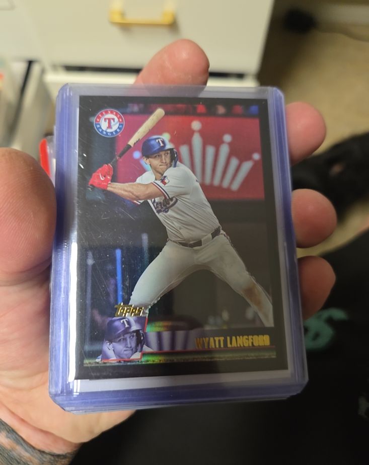 2025 Topps Archives Black Foilboard #109 Wyatt Langford — front