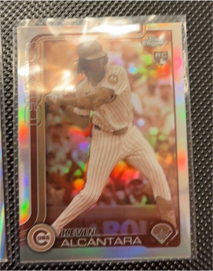 2025 Topps Chrome #173 Kevin Alcantara Sepia Refractor Rookie — front