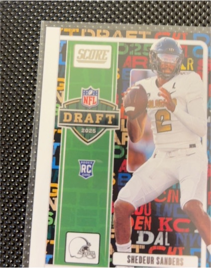2025 Panini Score NFL Draft #2 Shedeur Sanders Rookie — front