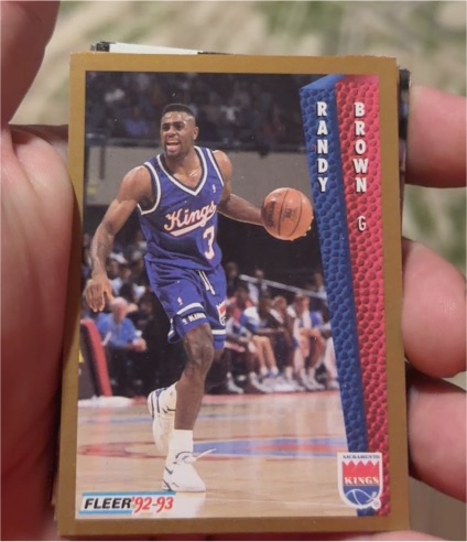 1992-93 Fleer #421 Randy Brown Sacramento Kings — front