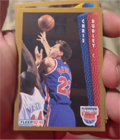 1992-93 Fleer #387 Chris Dudley — front