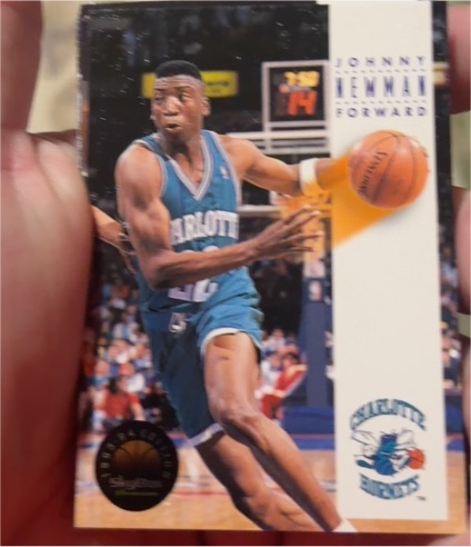 1993-94 SkyBox Premium #41 Johnny Newman Charlotte Hornets — front