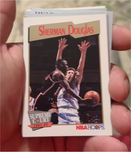 1991-92 NBA Hoops Supreme Court #475 Sherman Douglas — front
