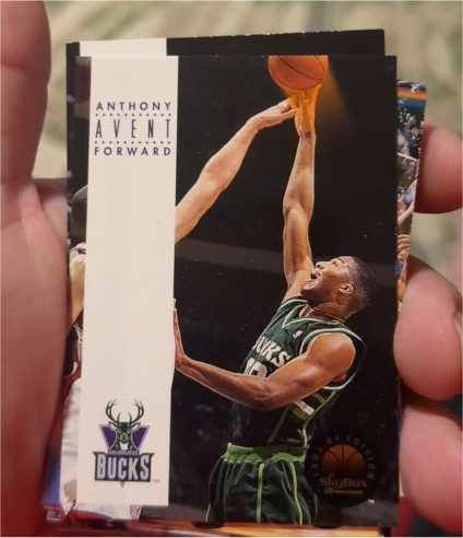 1993-94 Skybox Premium #108 Anthony Avent Milwaukee Bucks — front