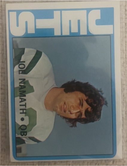 1972 Topps #100 Joe Namath — front