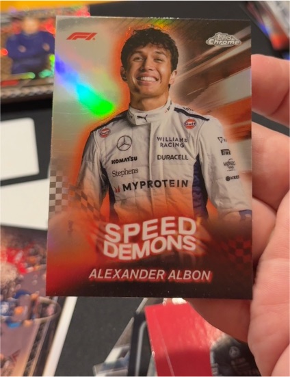 2024 Topps Chrome Formula 1 #SD-19 Alexander Albon Speed Demons — front