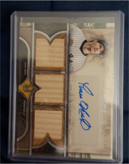 2025 Topps Museum Collection Dylan Cease Signature Swatches Triple Relic Auto — front