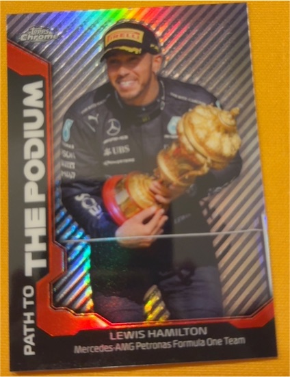 2021 Topps Chrome Formula 1 #PTP-LH Lewis Hamilton Path to the Podium — front