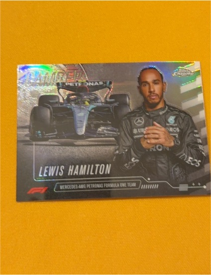 2024 Topps Chrome Formula 1 #CAM-3 Lewis Hamilton Camber Insert — front