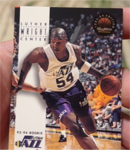 1993-94 SkyBox Premium #190 Luther Wright Utah Jazz Rookie — front