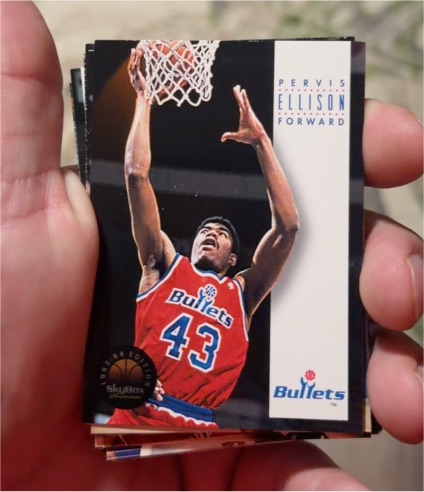 1993-94 Skybox Premium #182 Pervis Ellison Washington Bullets — front