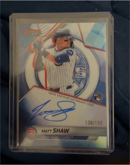 2025 Bowman's Best #B25-MS Matt Shaw — front