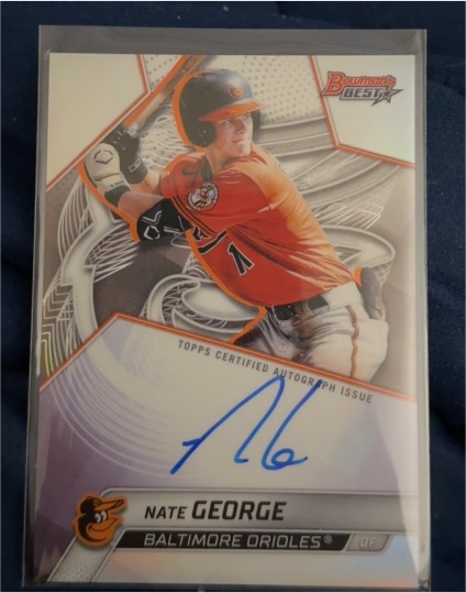 2025 Bowman’s Best #B25-NG Nate George — front