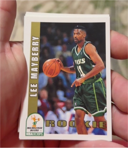 1992-93 NBA Hoops #419 Lee Mayberry — front