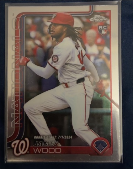 2025 Topps Chrome Update #USC95 James Wood — front