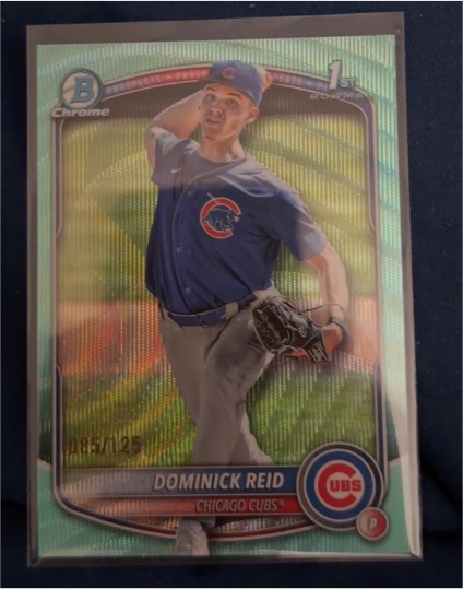 2025 Bowman Draft Chrome #BDC-53 Dominick Reid — front