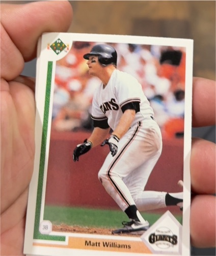 1991 Upper Deck #157 Matt Williams — front