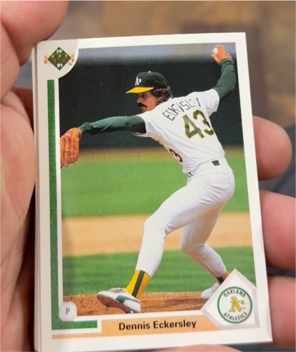 1991 Upper Deck #172 Dennis Eckersley Oakland Athletics — front