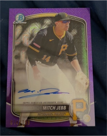 2025 Bowman Chrome #BMA-MJ Mitch Jebb — front