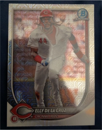 2025 Bowman Chrome #89 Elly De La Cruz Mojo Refractor Cincinnati Reds — front