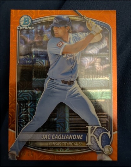 2025 Bowman Chrome #BCP-154 Jac Caglianone — front