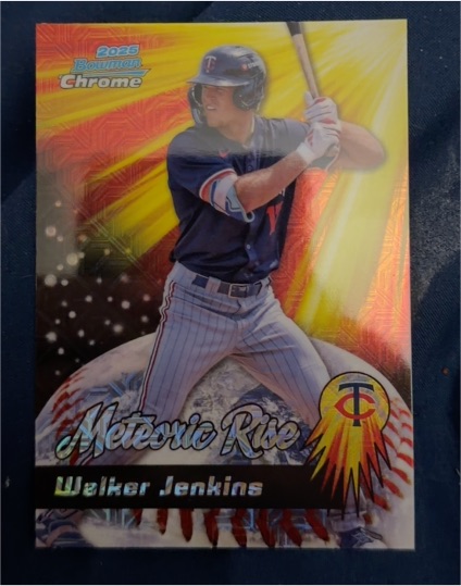 2025 Bowman Chrome #MR-6 Walker Jenkins Meteoric Rise — front