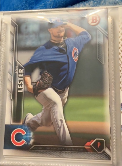 2016 Bowman #17 Jon Lester — front