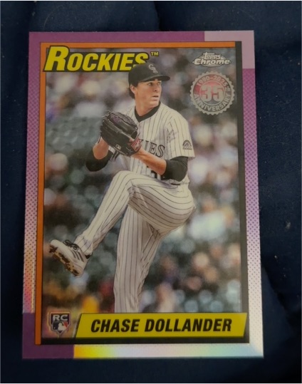 2025 Topps Chrome Update 1990 #90CU-16 Chase Dollander Rookie — front