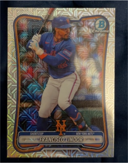 2026 Bowman Chrome #17 Francisco Lindor — front