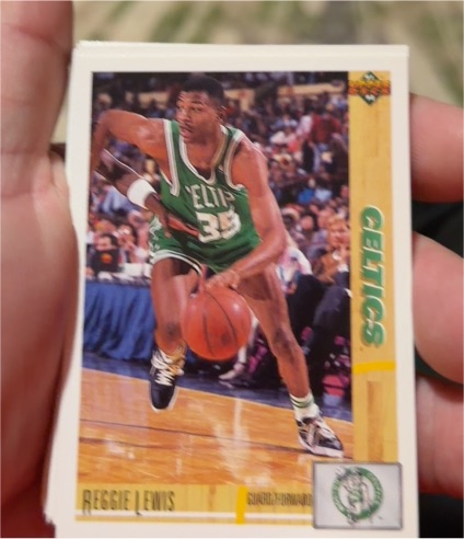 1991-92 Upper Deck #123 Reggie Lewis Boston Celtics — front