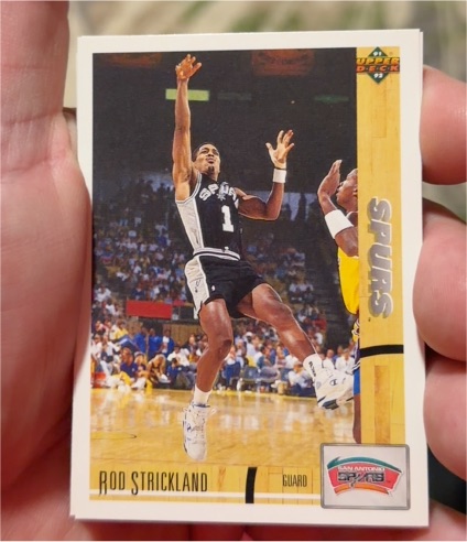 1991-92 Upper Deck #214 Rod Strickland San Antonio Spurs — front