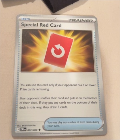 2026 Pokémon TCG #082 Special Red Card — front
