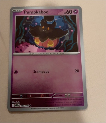2016 Nintendo Pumpkaboo #040 Crimson Invasion — front