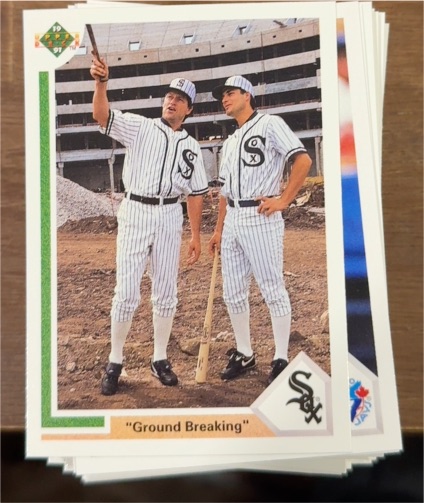 1991 Upper Deck #677 Carlton Fisk / Robin Ventura — front