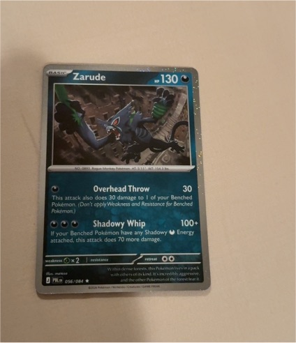 2022 Pokemon TCG Pitch Black Cosmos #056 Zarude — front