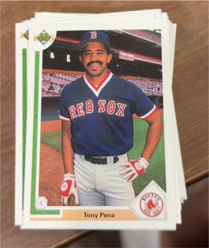 1991 Upper Deck #652 Tony Pena Boston Red Sox — front
