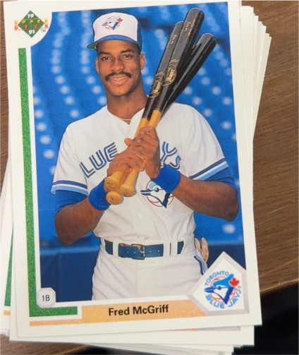 1991 Upper Deck #565 Fred McGriff — front