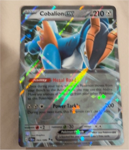 Cobalion EX 064/086 Crown Zenith Holo Rare 210 HP — front