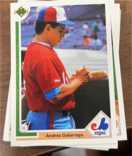 1991 Upper Deck #456 Andres Galarraga Montreal Expos — front