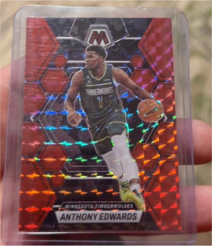 2022-23 Panini Mosaic #26 Anthony Edwards — front