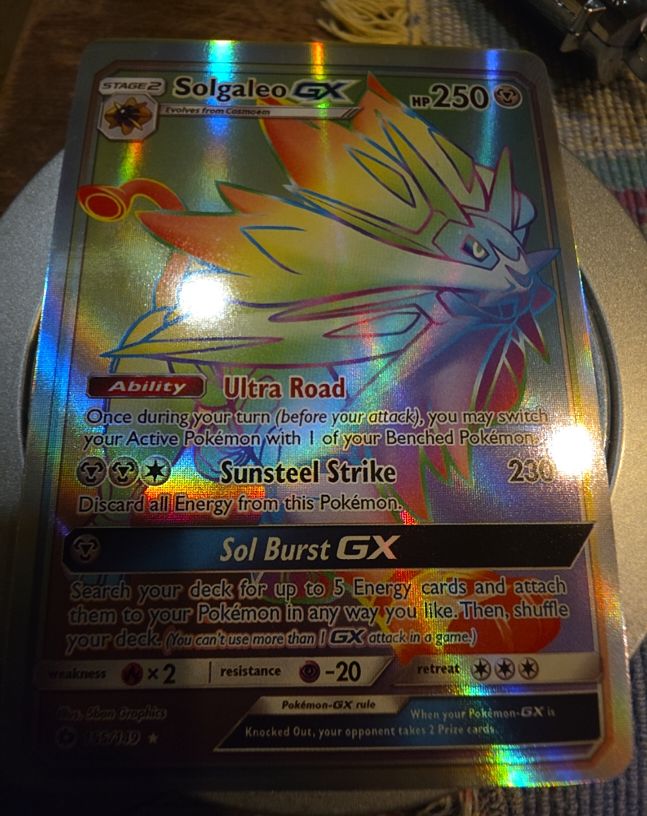 2017 Pokémon Sun & Moon #155/149 Solgaleo GX — front