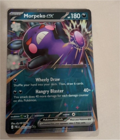 2022 Pokémon TCG Pitch Black #055 Morpeko ex — front