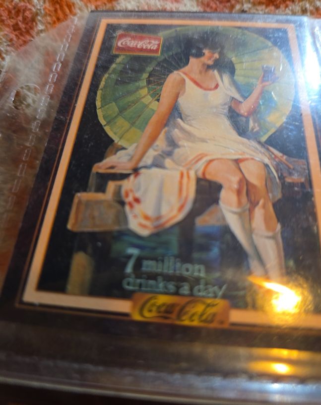 1994 Collect-A-Card Coca Cola Series 3 #243 Umbrella Girl — front