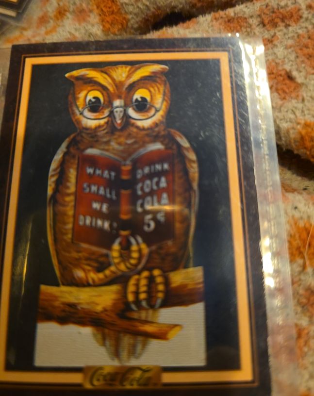 1994 Collect-A-Card Coca-Cola Collection Series 3 #297 Owl Bookmark — front